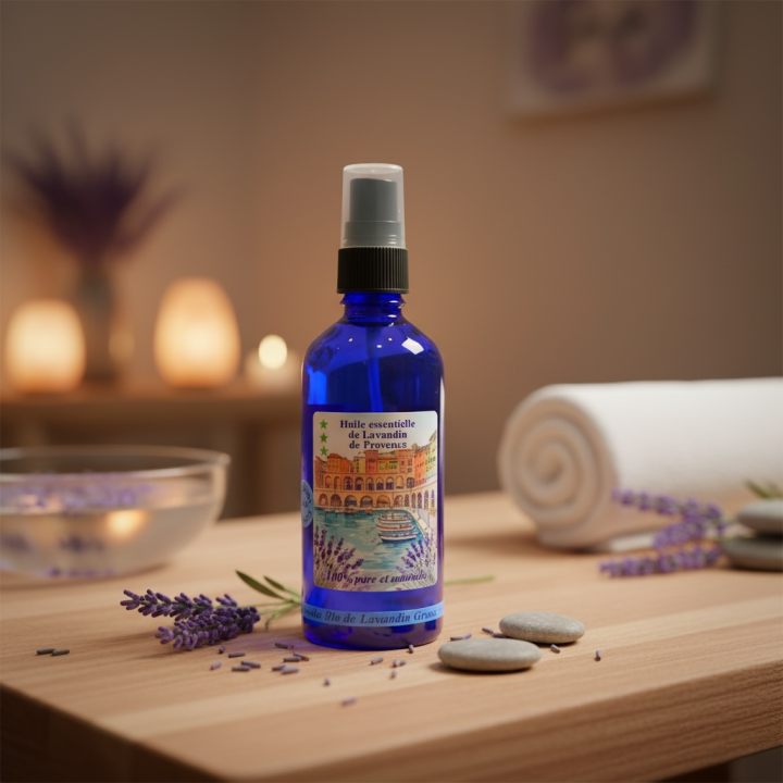 Flacon 100ml lavandin grosso bio | Huile essentielle de Lavandin